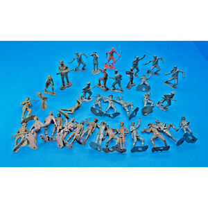 Vintage Marx Toy Soldiers Mixed Lot WWII Plastic Army Figures Louis Marx Vintage